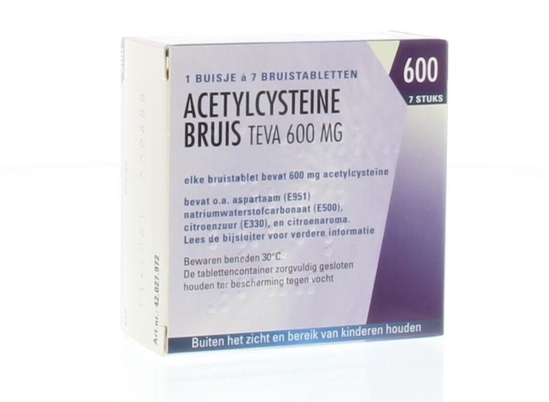 Teva Teva Acetylcysteine 600 mg (7 Bruistab)