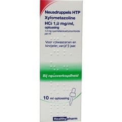Neusdruppels HTP Xylometazoline HCl 1 mg/ml (10 Milliliter)