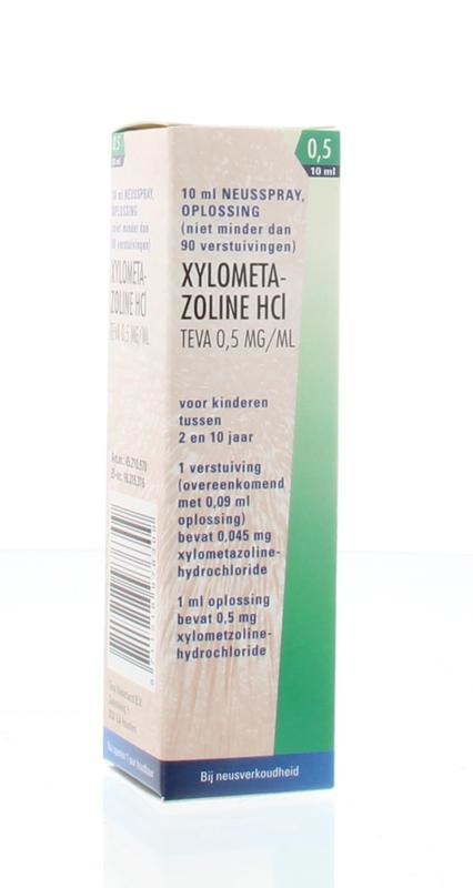 Teva Xylometazoline 0.5mg spray (10 ml)