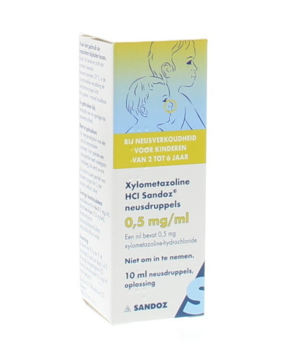 Sandoz Sandoz Xylometazoline 0,5mg/ml druppels (10 ml)