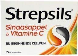 Strepsils Strepsils Sinaasappel / Vitamine C (24 Zuigtab)