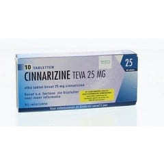 Teva Cinnarizine 25 mg (10 tab)