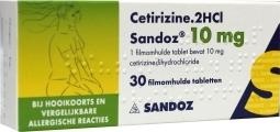 Sandoz Sandoz Cetirizine 10mg (30 tab)