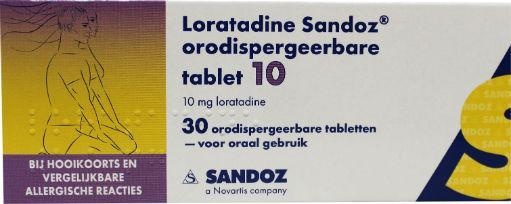 Sandoz Sandoz Loratadine 10mg orotaat (30 tab)