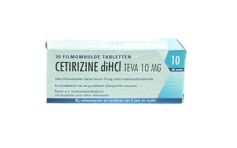 Teva Teva Cetirizine DI HCI 10 mg (30 tab)