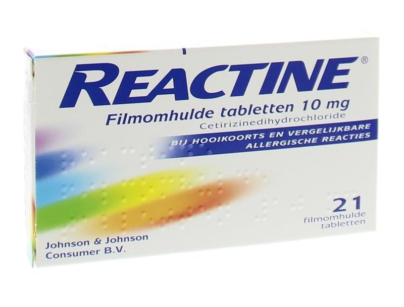 Reactine Anti histamine 10mg (21 tab)