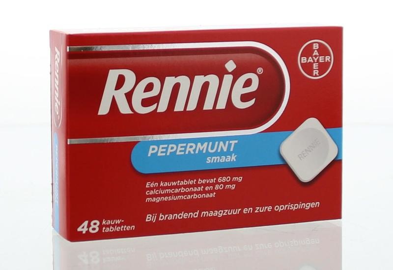 Rennie Rennie Pepermunt (48 Kauwtab)