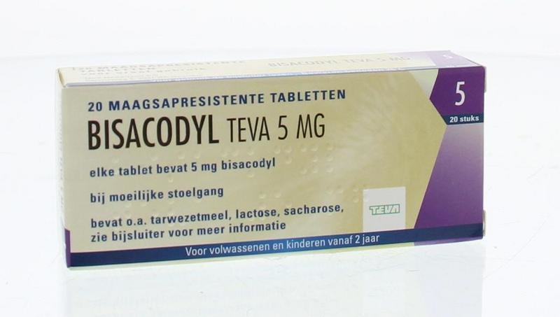 Teva Bisacodyl 5 mg (20 tab)