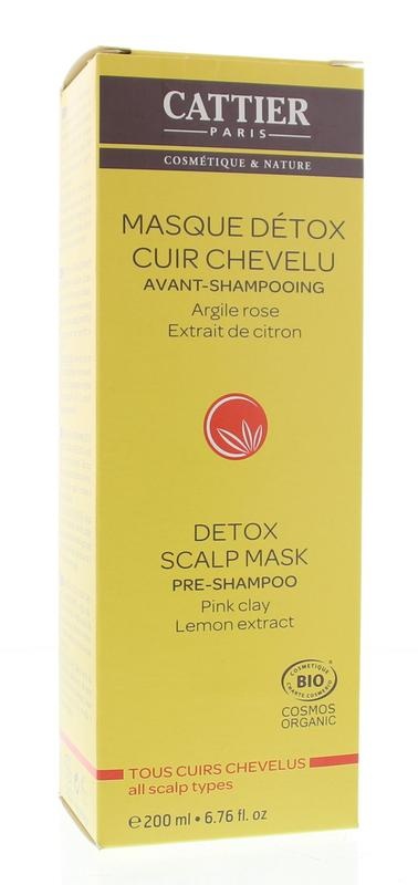 Cattier Detox hoofdhuid masker pre-shampoo (200 ml)