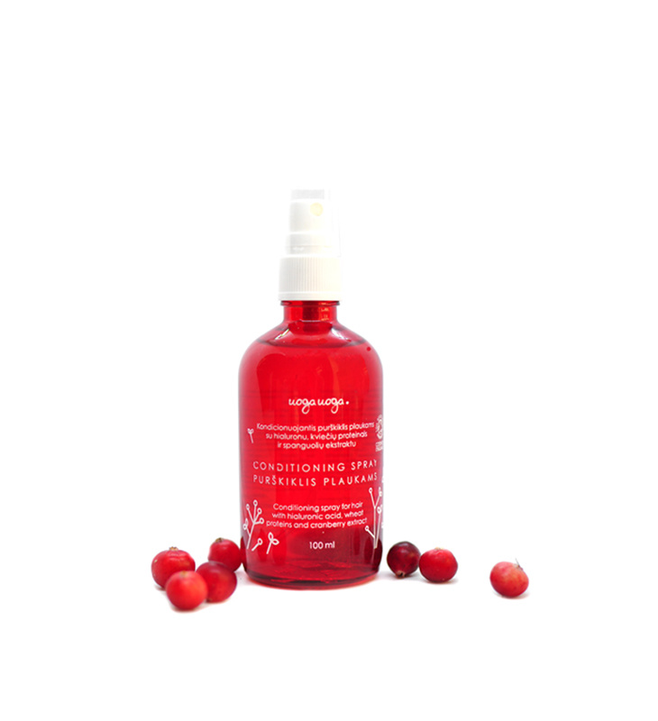 Uoga Uoga Conditioner spray hyaluron cranberry vegan (100 ml)