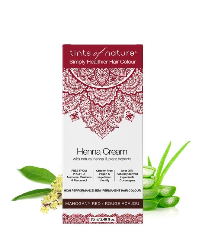 Tints Of Nature Tints Of Nature Henna cream mahogany red semi permanent (70 ml)
