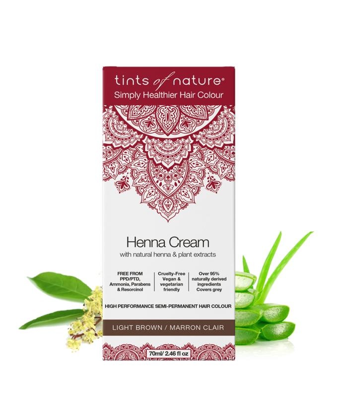 Tints Of Nature Tints Of Nature Henna cream light brown semi permanent (70 ml)