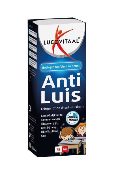 Lucovitaal Lucovitaal Anti-luis creme lotion + kam (75 ml)