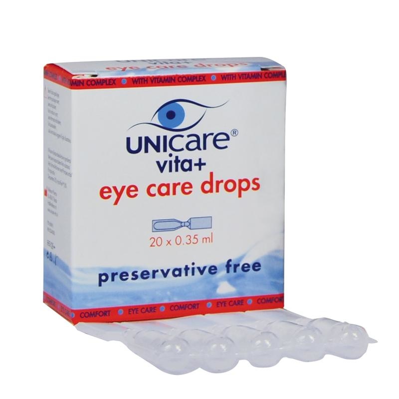 Unicare Unicare Vita+ eye care oogdruppels 0.35 ml (20 Ampullen)
