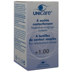 Unicare Maandlenzen +1.00 (4 st)