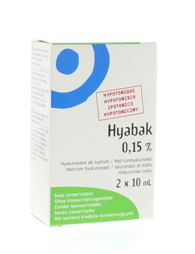 Hyabak Hyabak Oogdruppels duopack (2 st)