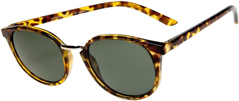 Haga Eyewear Haga Eyewear Zonnebril donker rond havanna (1 st)