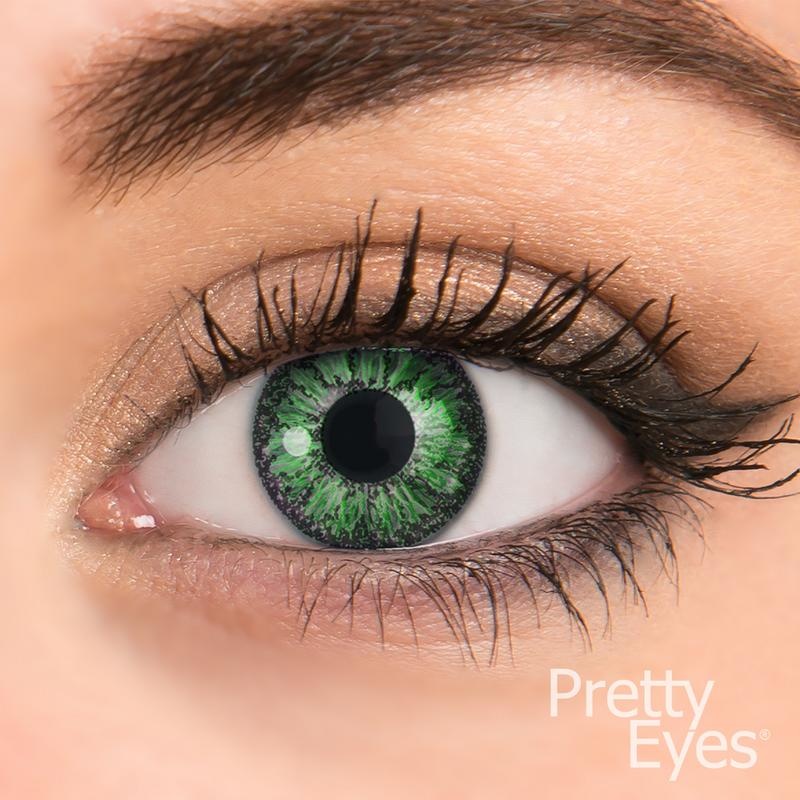 Pretty Eyes Pretty Eyes 1-Maand kleurlens 2P groen (2 st)