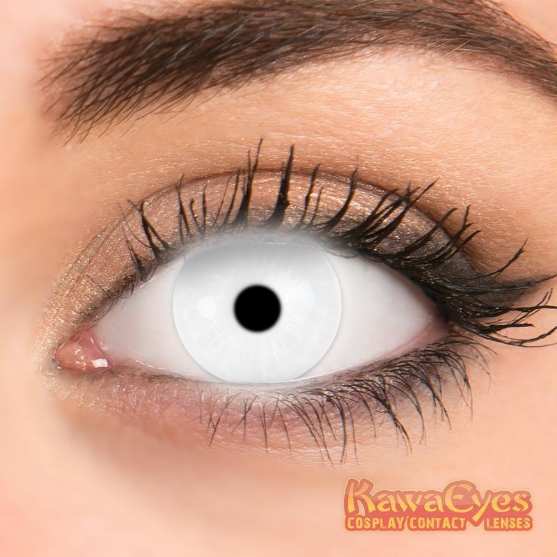 Kawaeyes Kawaeyes Jaarlenzen fluo white (2 st)