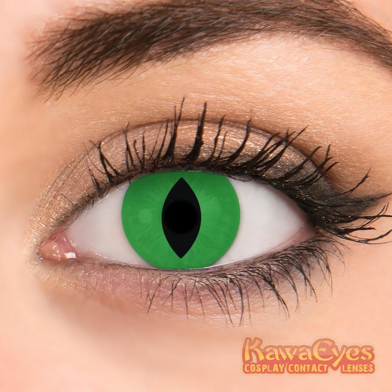 Kawaeyes Kawaeyes Jaarlenzen demon green (1 Paar)