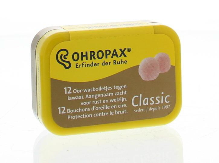 Ohropax Ohropax Geluiddemper lawaai classic (12 st)