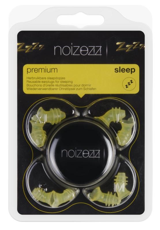 Noizezz Gehoorbescherming slaapdoppen geel (1 set)