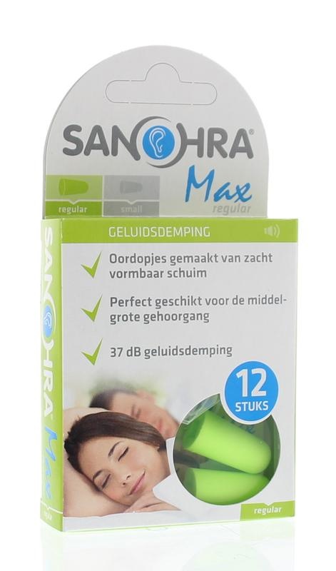 Sanohra Sanohra Oordop foam max regular (6 Paar)