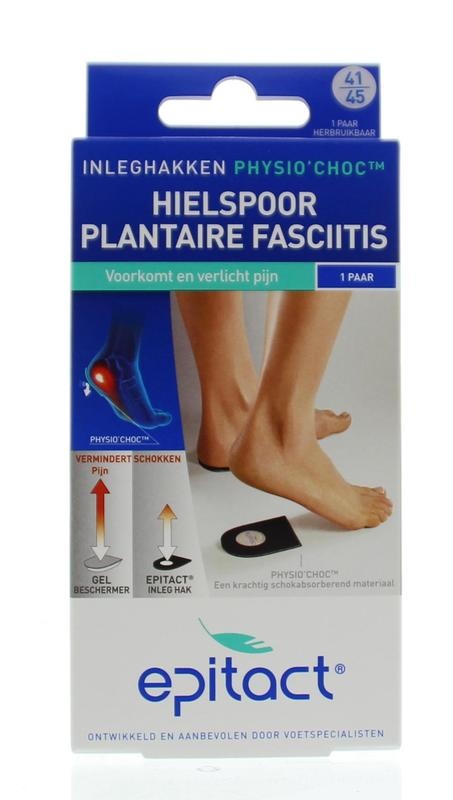 Epitact Epitact Hielspoor inleghakken met physio choc maat 41/45 (2 st)