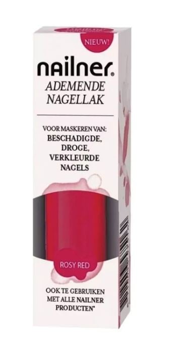 Nailner Nagellak rosy red (8 ml)
