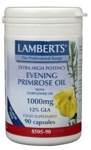 Lamberts Lamberts Teunisbloem met borageolie 1000mg (90 caps)