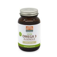 Mattisson Vegan omega-3 algenolie DHA 260mg (60 vega caps)