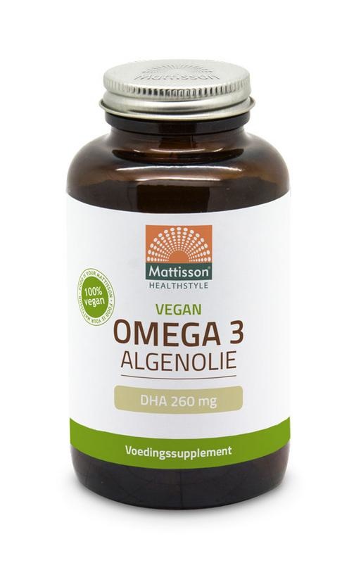 Mattisson Mattisson Vegan omega-3 algenolie DHA 260mg (120 vega caps)