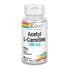 Solaray Acetyl L-carnitine 500mg (30 vega caps)