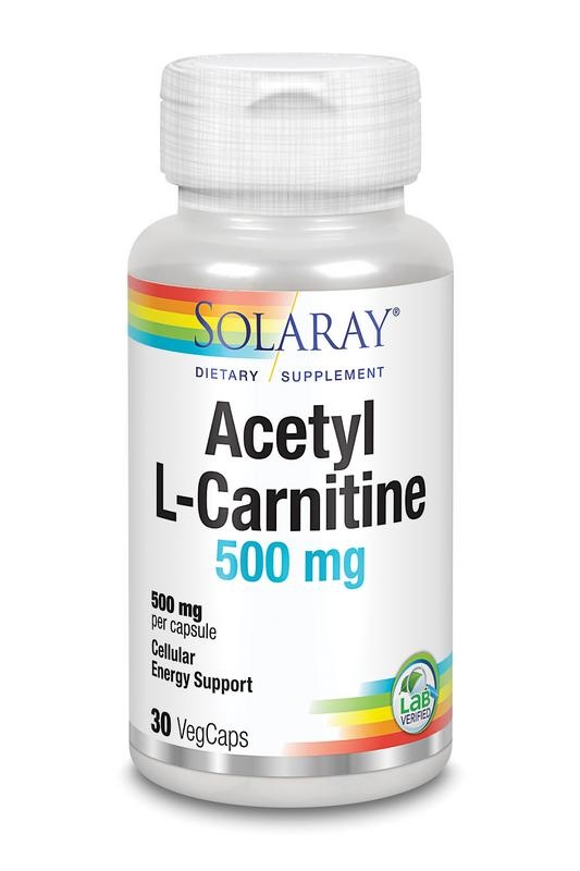 Solaray Acetyl L-carnitine 500 mg (30 vcaps)