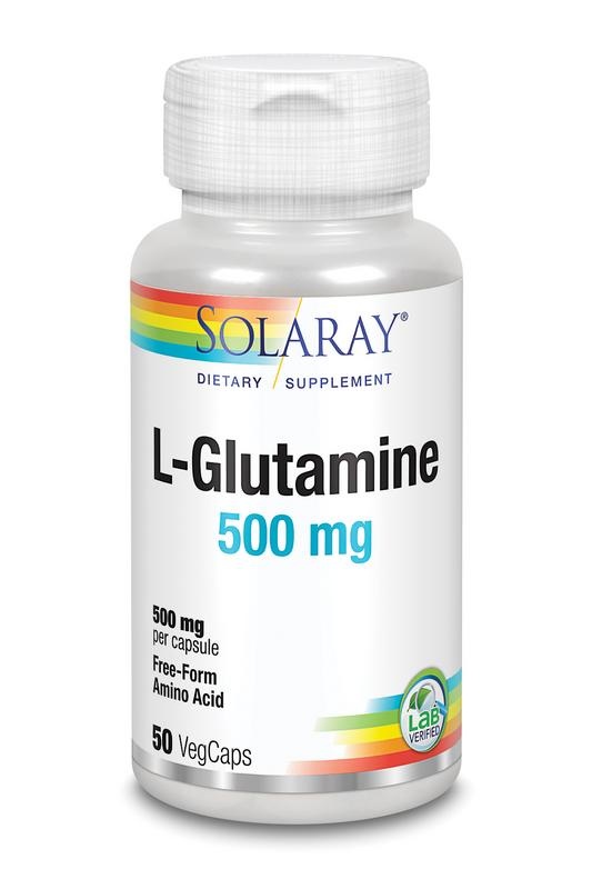 Solaray L-Glutamine 500mg (50 vega caps)
