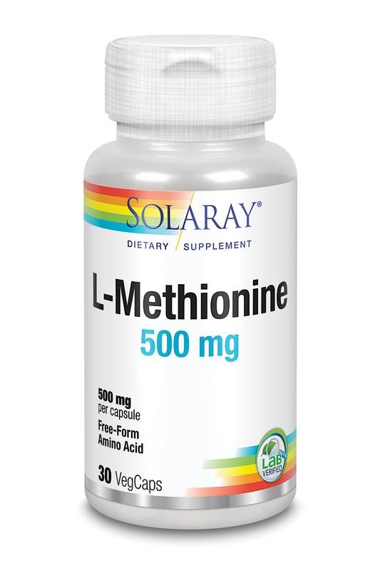 Solaray Solaray L-Methionine 500mg (30 vega caps)