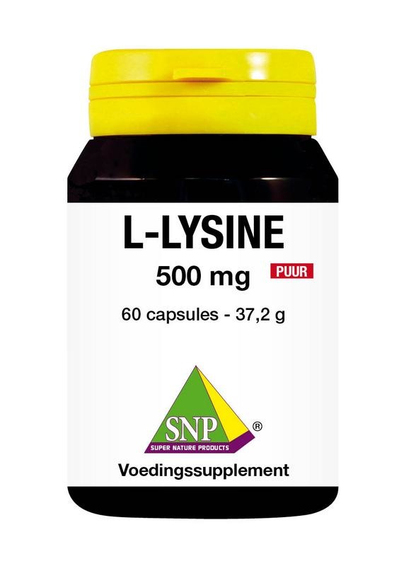SNP L-lysine 500 mg puur (60 capsules)
