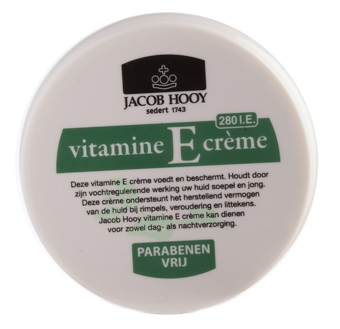 Jacob Hooy Vitamine E creme (140 Gram) Jacob Hooy Vitamine E creme (140 Gram)
