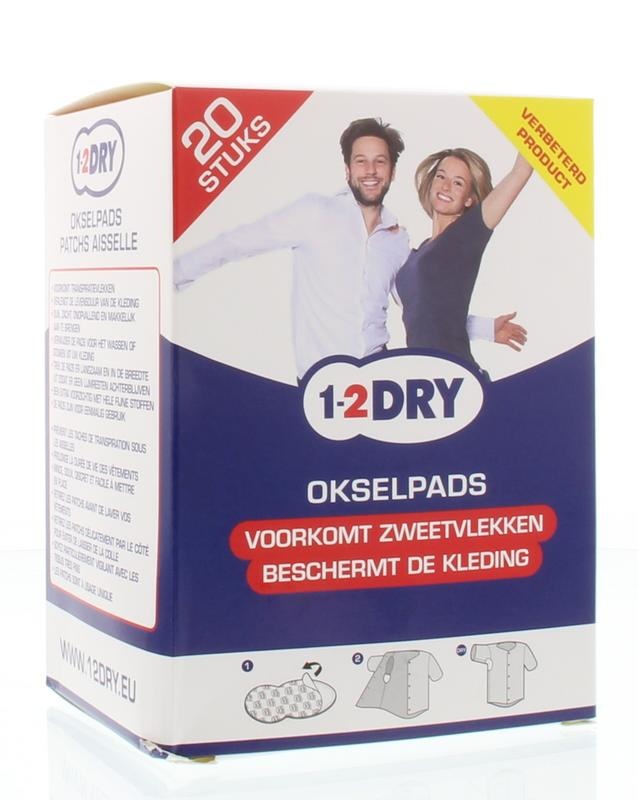 1-2DRY 1-2DRY Okselpads large wit (20 st)