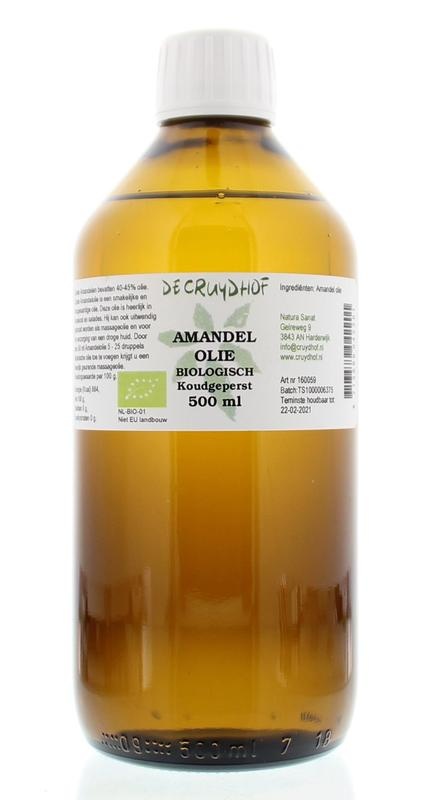 Cruydhof Amandelolie koudgeperst bio (500 ml)