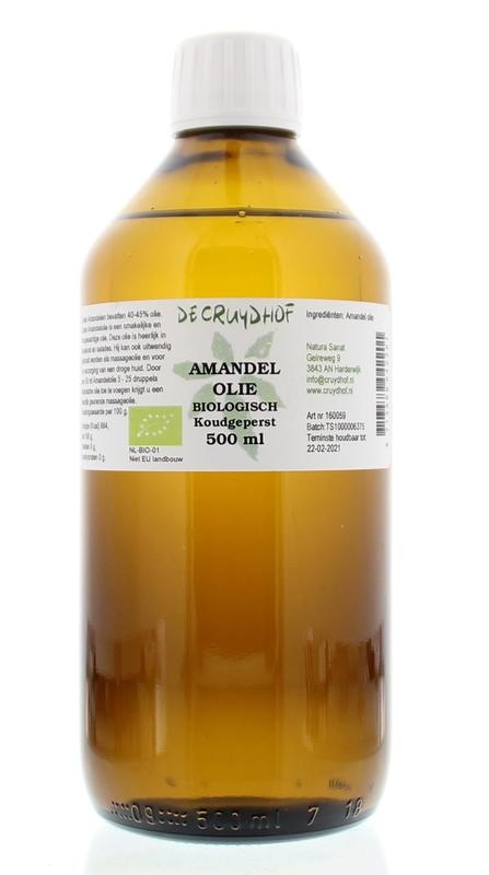 Cruydhof Cruydhof Amandelolie koudgeperst bio (500 ml)