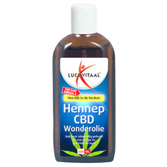 Lucovitaal Hennep CBD huidwonder olie (200 ml)