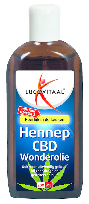 Lucovitaal Lucovitaal Hennep CBD huidwonder olie (200 ml)