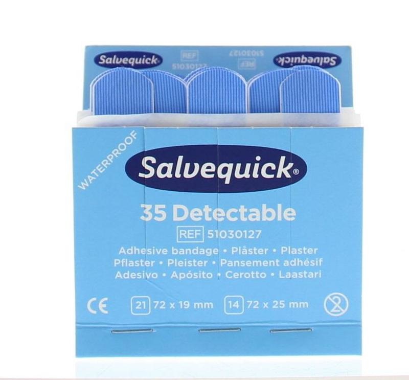 Salvequick Salvequick Pleister blauw 6735 (35 st)