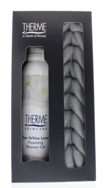 Therme Therme Geschenkverpakking Zen white lotus shower foam (1 Set)