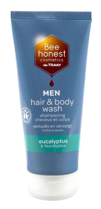 Traay Bee Honest Traay Bee Honest Hair & body wash men eucalyptus (200 ml)