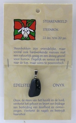 Steengoed Steengoed Sterrenbeeldsteen hanger steenbok (1 st)