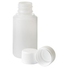 Blockland Fles HDPE naturel + afsluitdop 28mm/100ml (35 st)