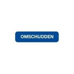 Blockland Strootetiket omschudden blauw 44x11mm (750 st)