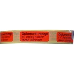 Blockland Strooketiket opiumwet recept 30 x 10mm (1000 st)